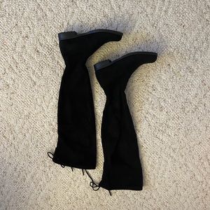 UNISA over the knee/thigh high faux suede black boots size 7